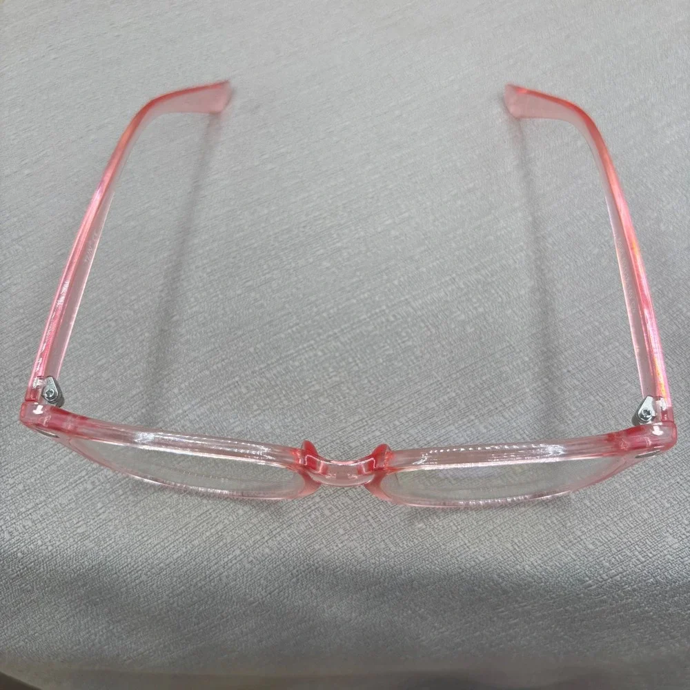 TIJN Blue Light Blocking Glasses Women 53mm Pink Excellent Geek Chic